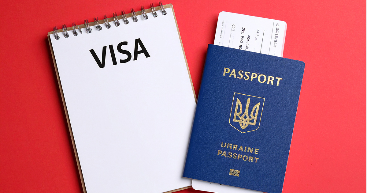 photo of a passport and travel visa